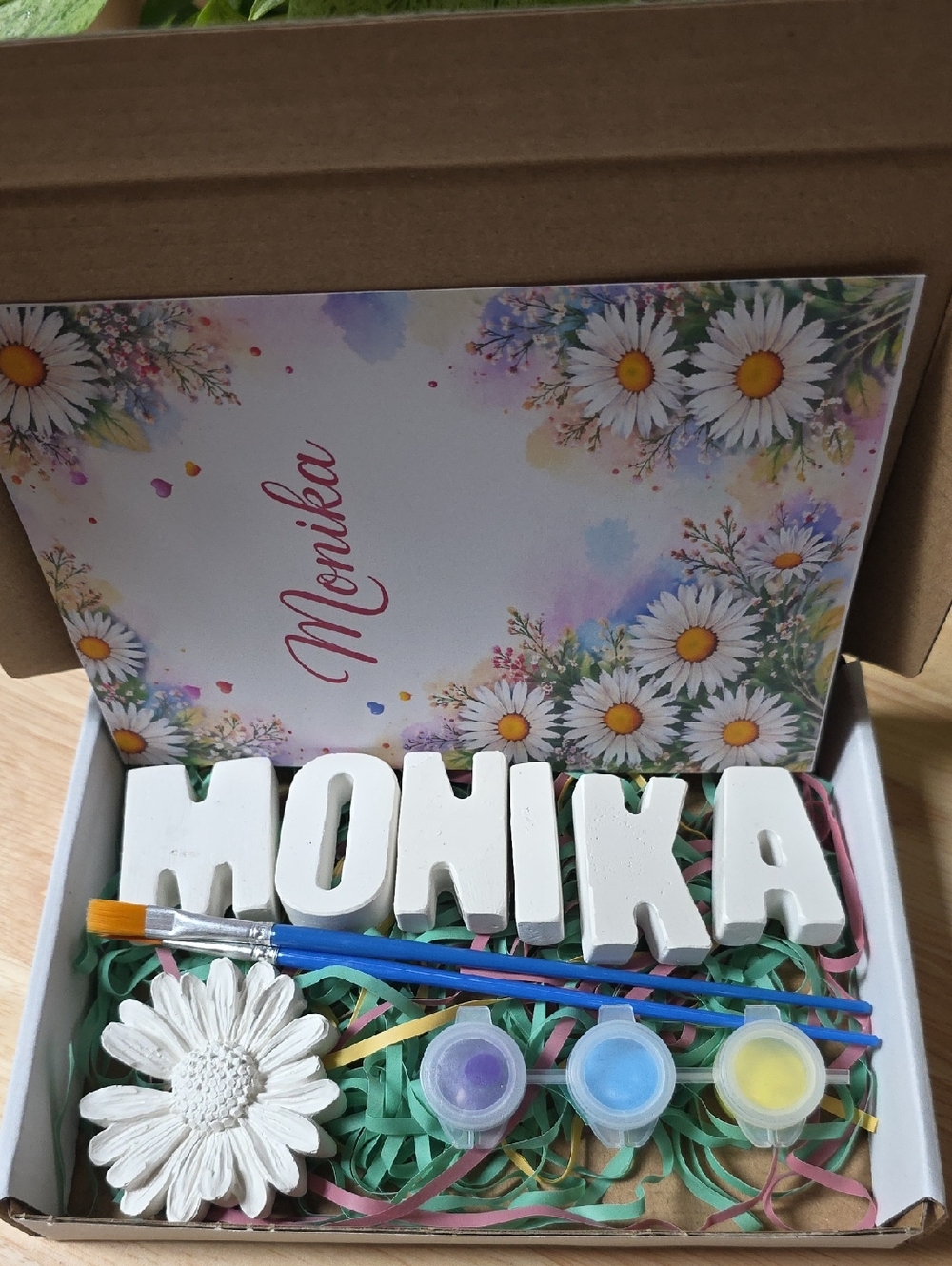 DIY Plaster Craft set for kids Personalized Name Painting Kit